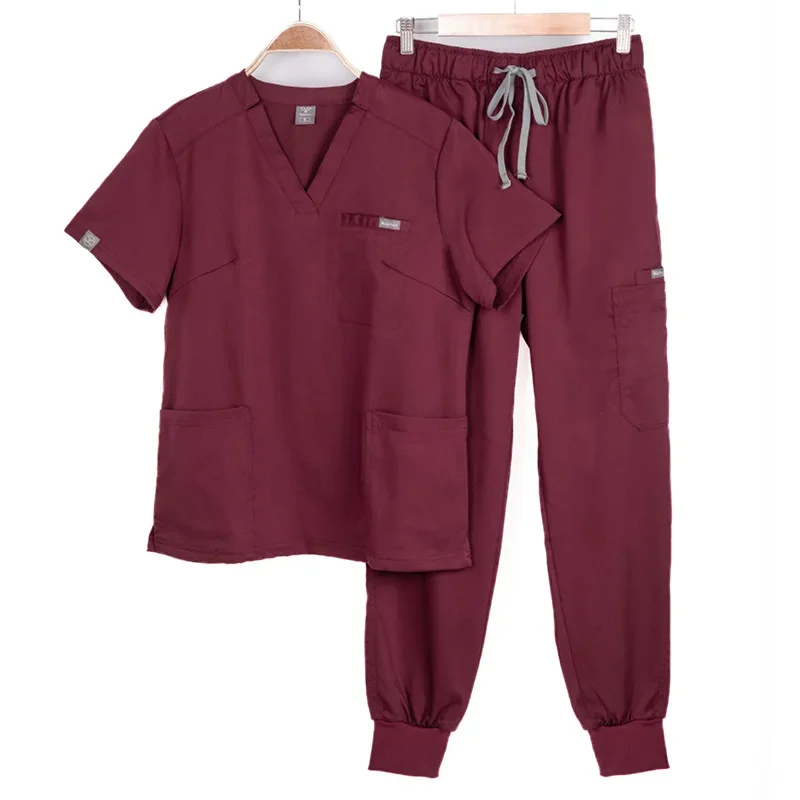 Doctors Scrubs Sets Hospital Medical Uniforms Nurses Accessories Surgical Uniform for Women Dental Clinic Workwear Clothes Suits