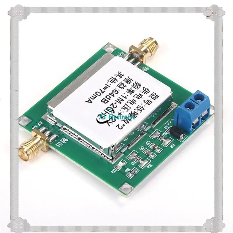 Modul Amplifier LNA Pengiriman 24 Jam, Rendah Kebisingan, 1Mhz-2000Mhz, Gain Tinggi 64Db, Kebisingan 2Db, Amplifier Broadband RF