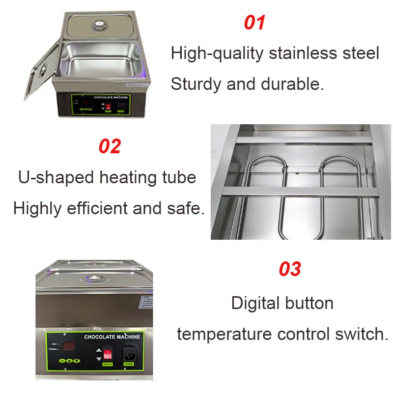 Automatic 2 Cylinders 1KW Chocolate Melting Machine in Stock