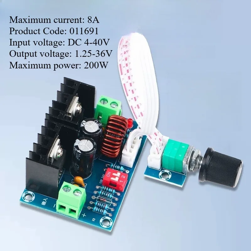 2pcs DC-DC Step Down Power Module PWM Adjustable 8A 200W XL4016 Voltage Regulator