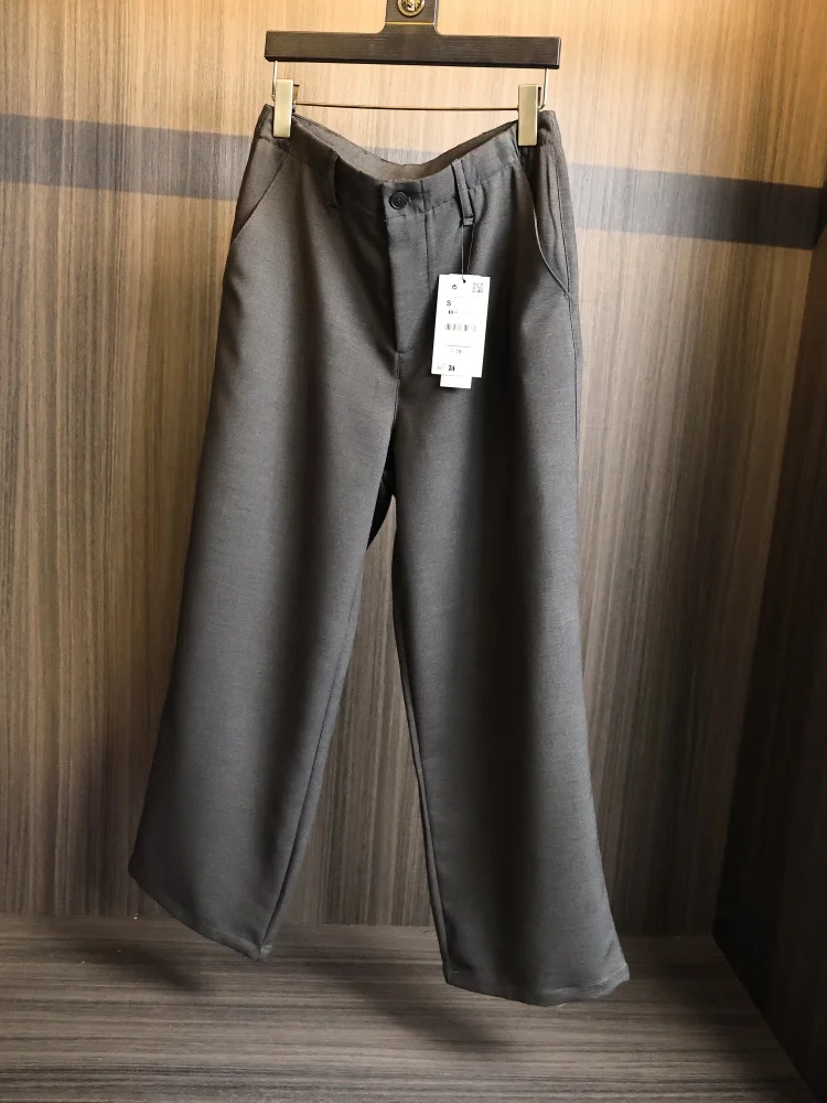 Loose And Stylish! Men's Spring Autumn Casual Pants Straight Leg Fashionable Business Trousers Versatile Comfortable Leisure ...