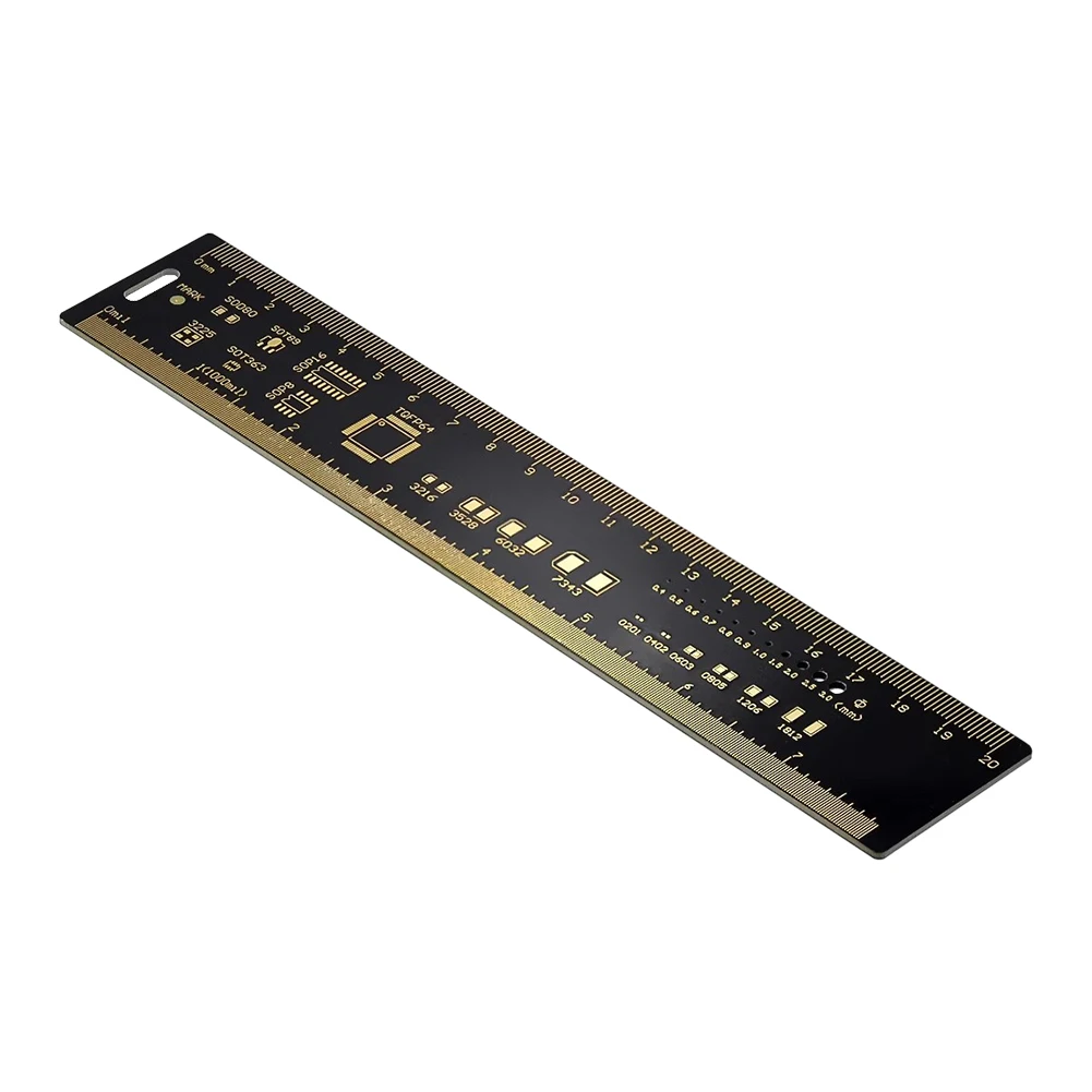 15cm 20cm 25cm PCB Ruler Electronic Engineers Ruler 180 Degrees Resistor Capacitor Chip IC SMD Diode Transistor
