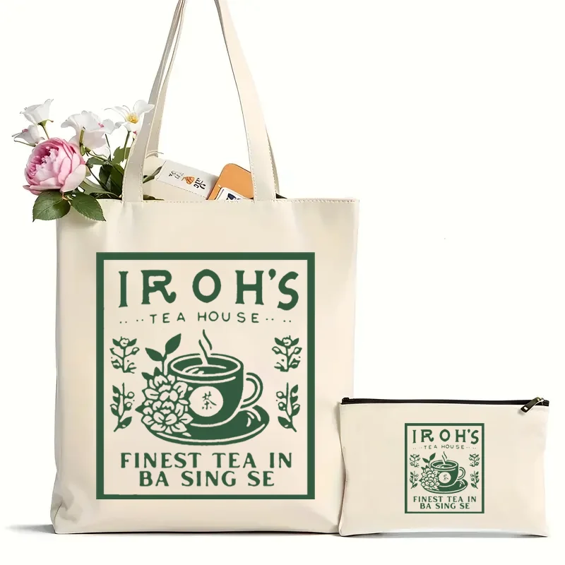 Uncle Iroh's Tea House Avatar the Last Airbender Tote Bag Atla Tote Bag Jasmine Dragon Tea أفضل هدية لها