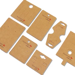 Earrings Display Card Brooch Label Cards Ring Necklace Jewelry Storage Cardboard Popular Jewelry Packaging Materials 20 PCS