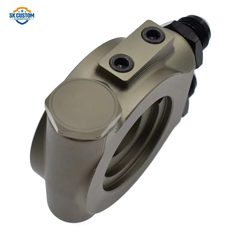 Universal AN10&AN8 Oil Cooler Sandwich Adapter Thermostat Oil Filter Adapter