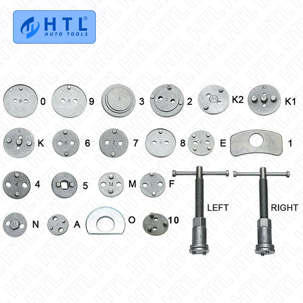 22 stücke Universal Auto Disc Bremssattel Wind Zurück Bremskolben Kompressor Tool Kit Für Die Meisten Autos Garage Reparatur Werkzeuge