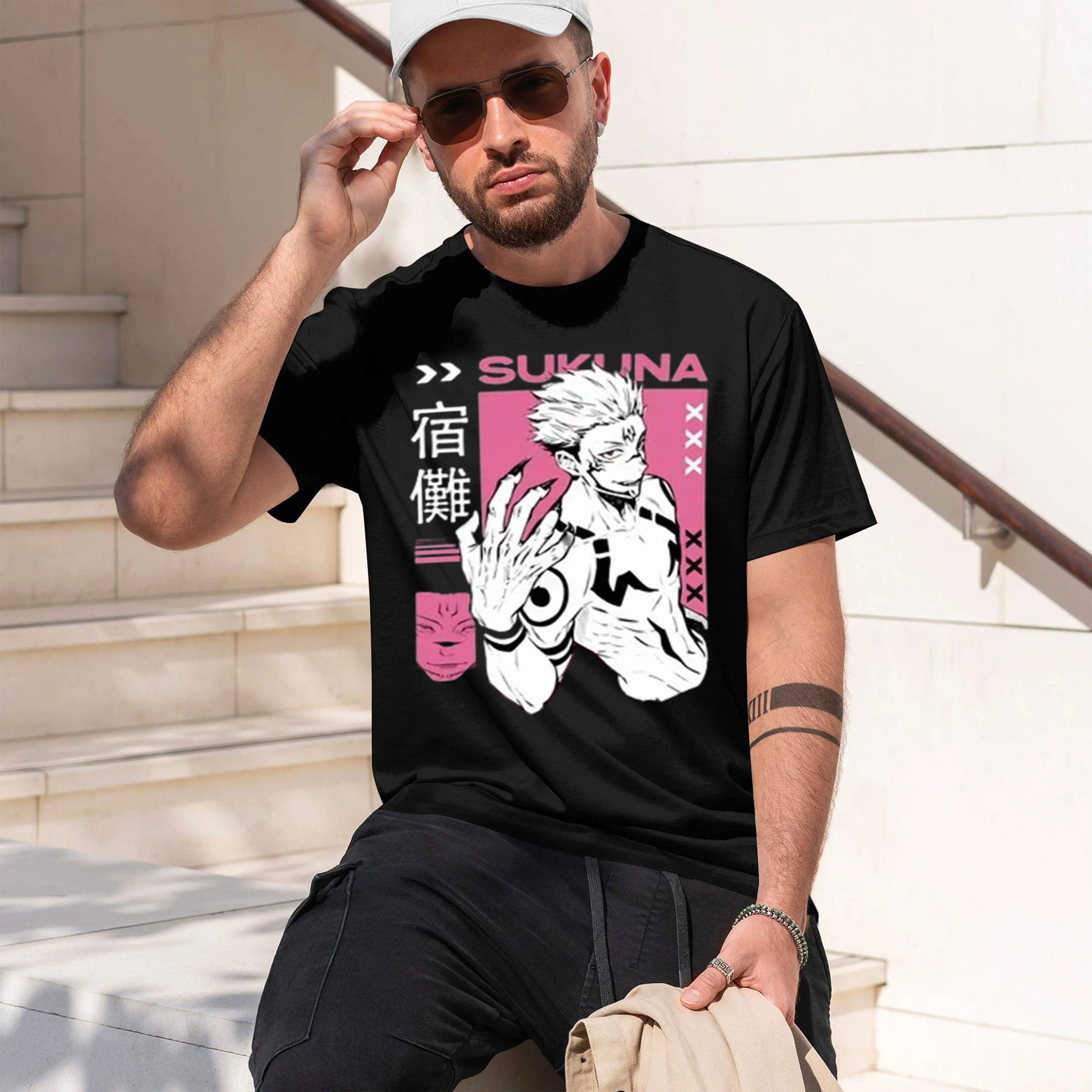 Japanese Manga Anime Sukuna Sorcerer King of T-Shirt 2026 New Model Short-sleeve crewneck T-Shirt Classic Casual Multiple Colors