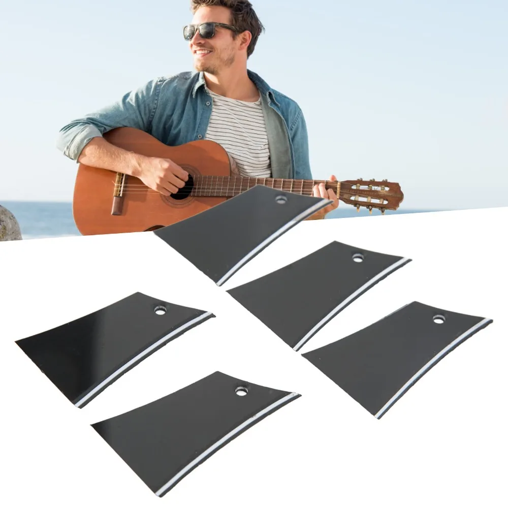 5PCS Professional Plastic Material Electric Guitar Cover Plate Black Guitar Rod Plate Electric Guitar Parts For Electric Guitar