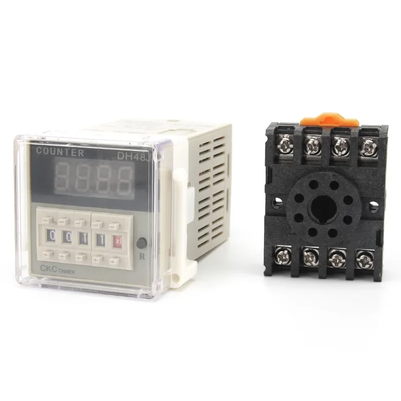 DH48J-8 8 Pin AC220V Contact Signal Input Digital Counter Relay DH48J Series Counting Relay AC380V DH48J-11A DC12V