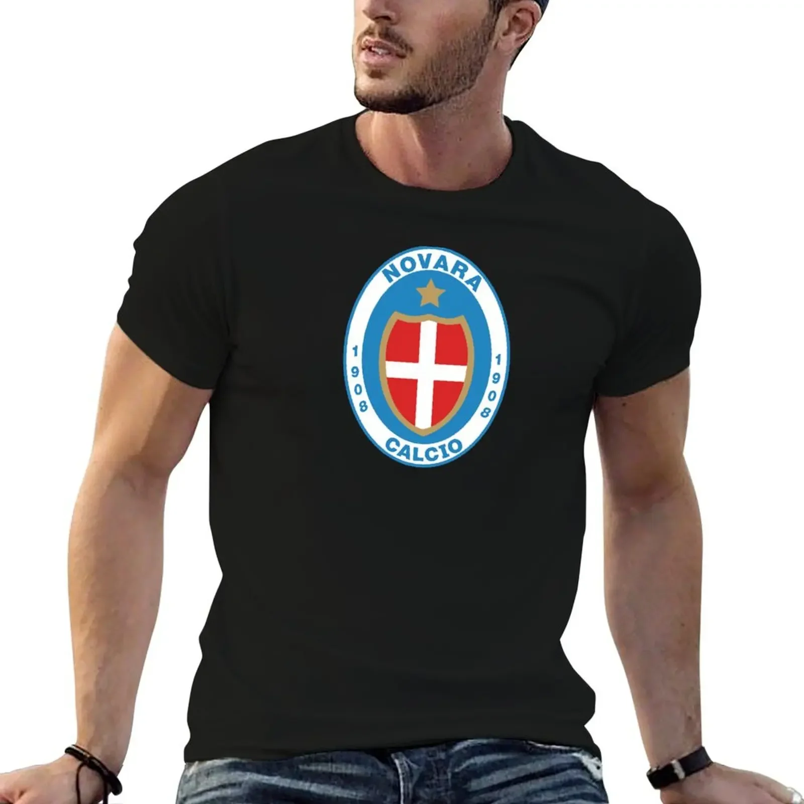 Novara Calcio T-Shirt customs design your own street wear Aesthetic clothing boys animal print slim fit t shirts for men