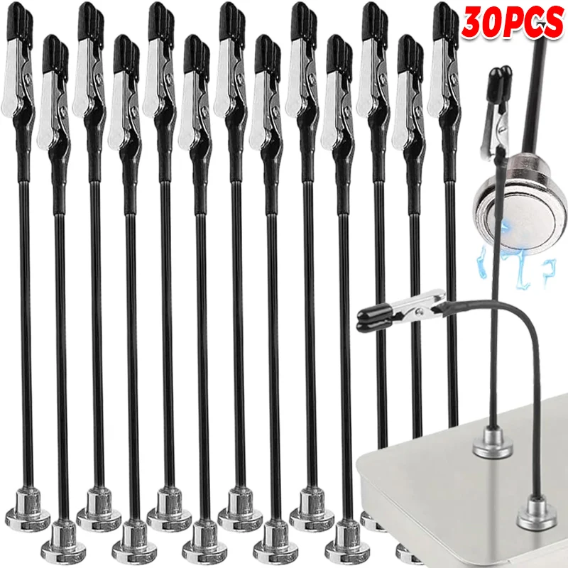 Гибкий зажим «крокодил» с магнитным основанием, паяльные зажимы «крокодил», инструмент для рисования моделей, ценник, подставка для дисплея, базовый держатель