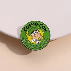 Cartoon Fairly Odd Parent Enamel Pins Cosmo Cons Funny Brooches Metal Lapel Badge Jewelry Accessories Gifts For Friends