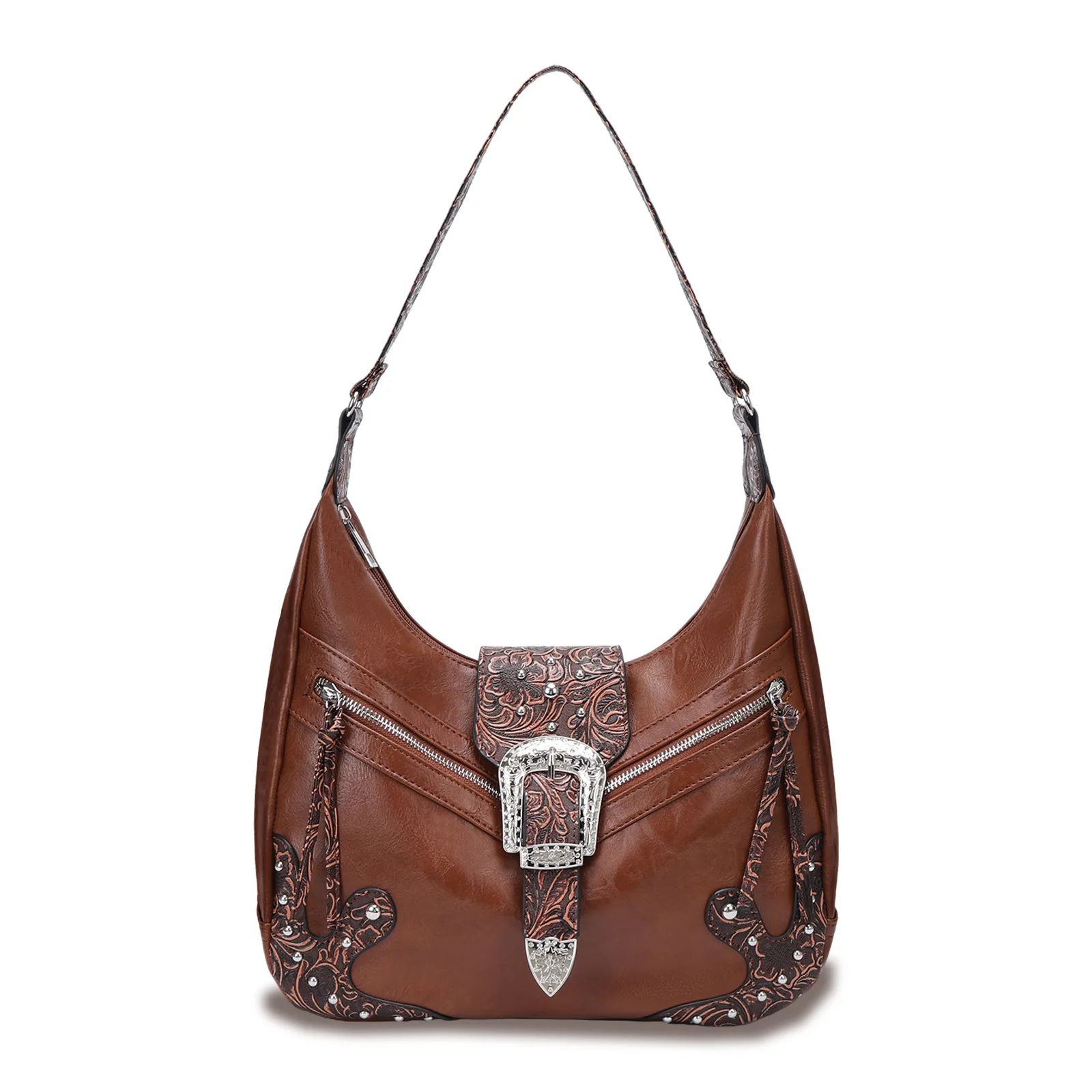 حقيبة حمل مطرزة على طراز بوهو للنساء، حقيبة كتف ذات سعة كبيرة على الطراز العرقي القديم، حقيبة سفر محمولة متعددة الاستخدامات #1