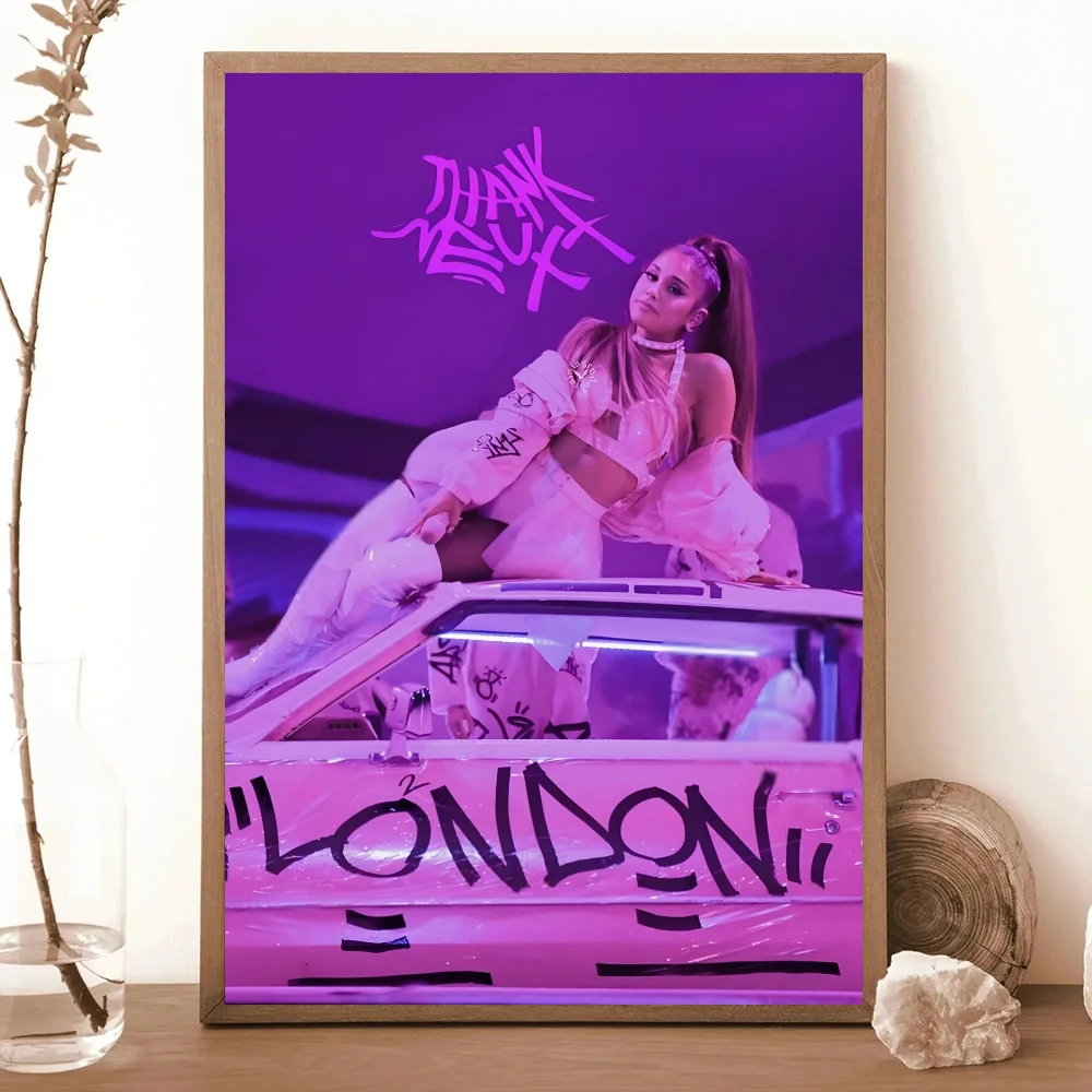 1PC Famous Singer Ariana Grande Poster Poster Paper Print Home Living Room Bedroom Entrance Bar Cafe Art Painting Decoration