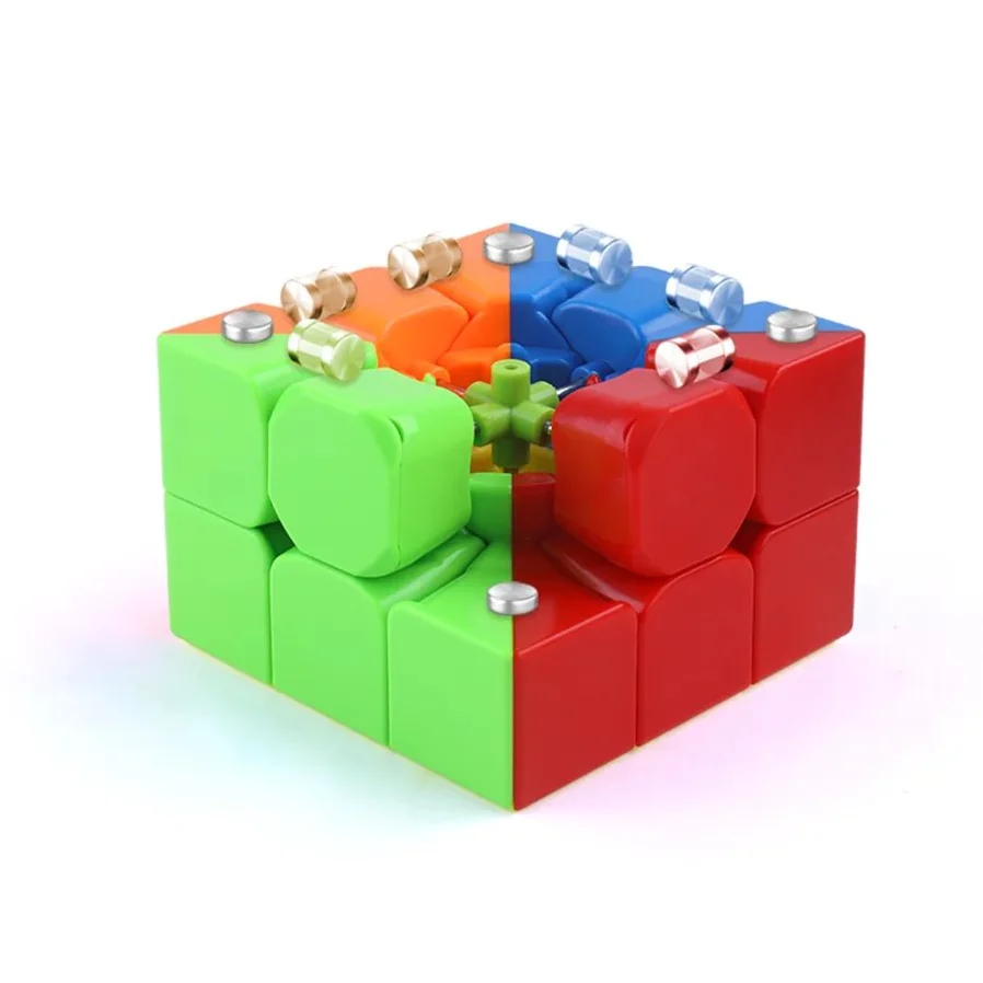 Qiyi plus 9cm 3x3 magnetischer Zauberwürfel qimeng 3x3x3 profession elle 3 × 3 Geschwindigkeit Puzzle Kinder zappeln Spielzeug Speed cube Cubo Magico