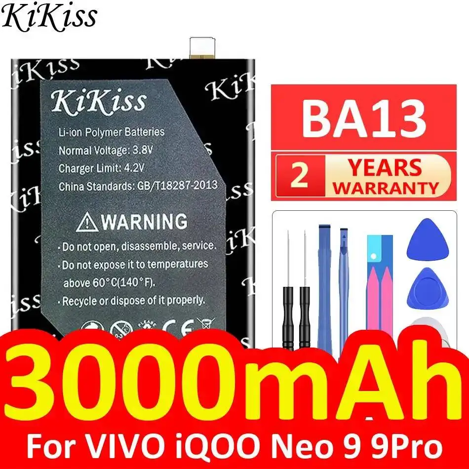

For Vivo Iqoo Neo 9 9Pro Stable Mobile Phone Battery 3000Mah BA13