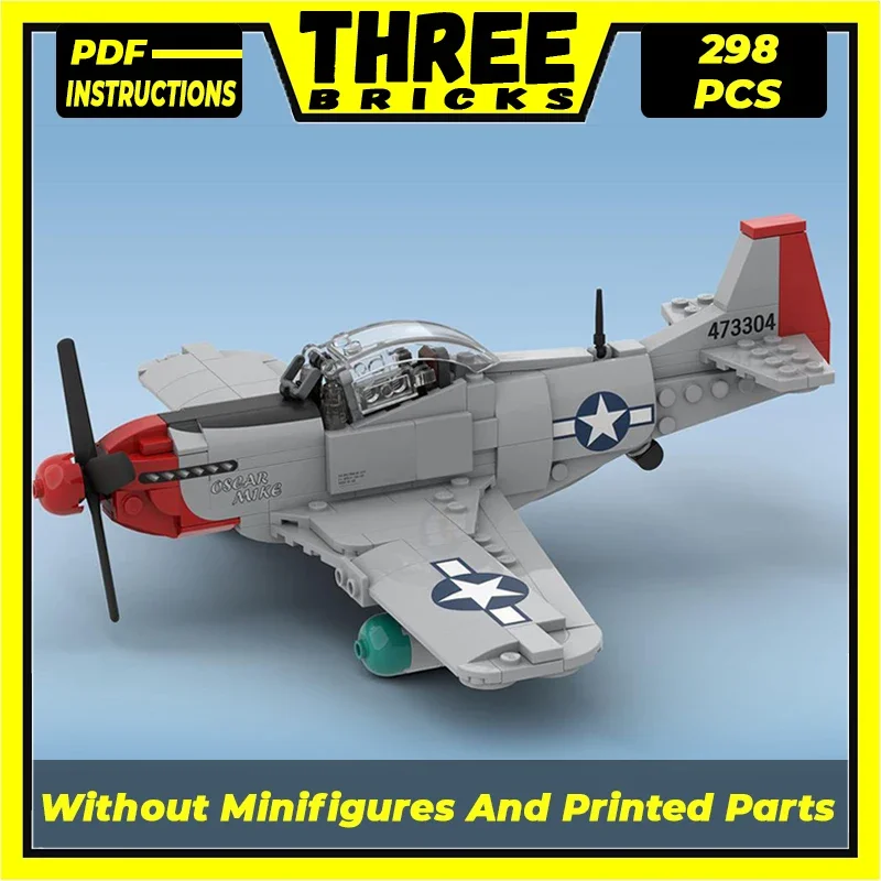 Militar Model Building Blocks para Crianças, MOC Bricks, Modular Bricks, Corsair, Navy Fighter, Presentes DIY, Montagem de Brinquedos, Técnico, F4U