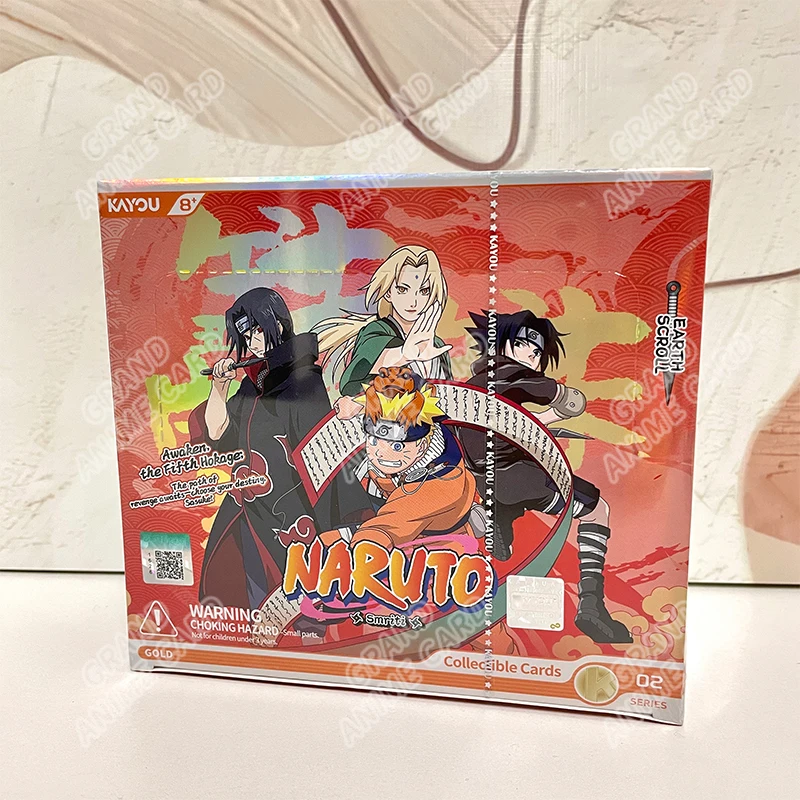 KAYOU Genuine Naruto T4W8 JIN1 JIN2 SEA English Version Global Version Booster Box Anime TCG Rare CR Ninja World Collection Card image 3