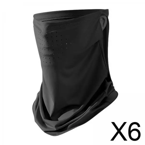 

Breathable Earloop Neck Gaiter Scarf Sun Protection Face Mask Cooling for Travel Shopping Fishing Skiing