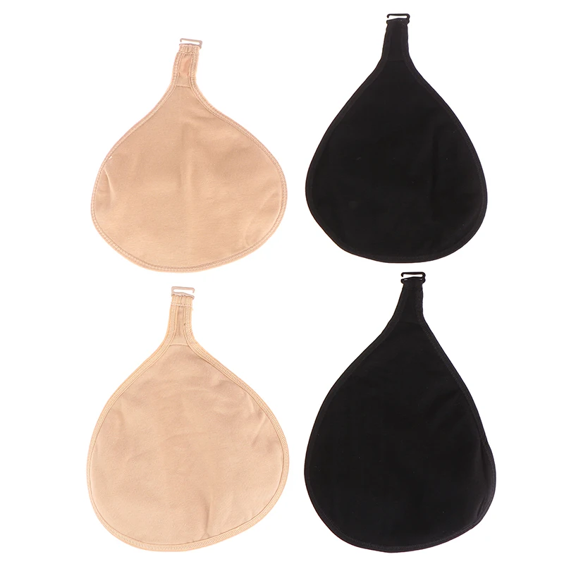 Silicone Breast Forms Protective Cover Cotton Protect Pocket XL for Mastectomy Prosthesis Women Artificial Triangle Fake Boobs