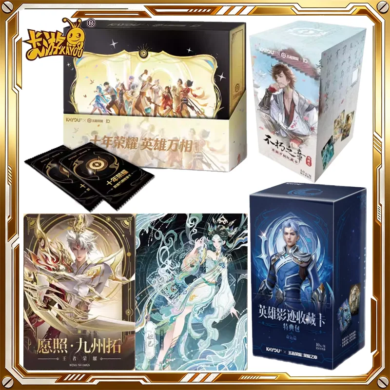 

Коллекционные карточки KAYOU Honor of Kings: 10-я серия Glory Postcards, загадочная коробка, аниме-карточки для игры, подарки на день рождения и праздники для детей