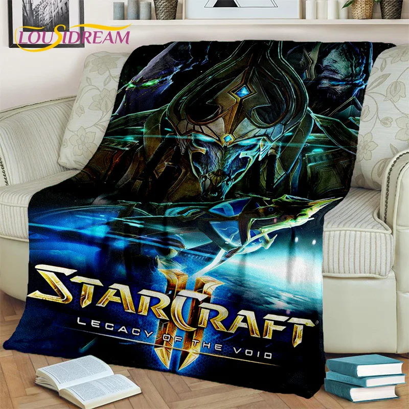 

3D StarCraft Classic Game Gamer Blanket,Soft Throw Blanket for Home Bedroom Bed Sofa Picnic Travel Office Rest Cover Blanket Kid