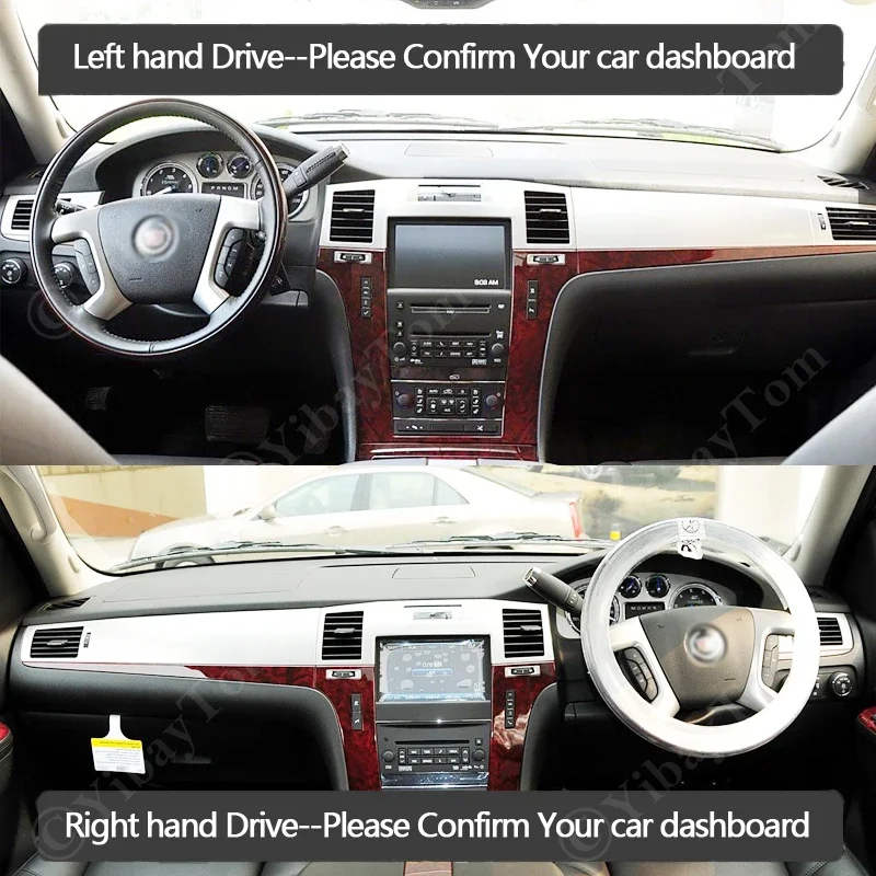 Car Anti-Slip Mat Dashboard Cover Pad Sunshade Dashmat Protect Carpet Dash For Cadillac Escalade 2007 - 2014 2013 2012 2011 2008