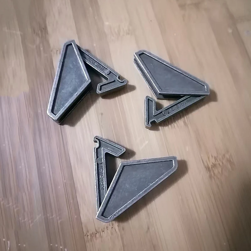 Ensemble de 3 pièces de qi magique difficile, casse-tête en métal, solutions de défi mental, déverrouillage, jouets éducatifs imbriqués pour enfants