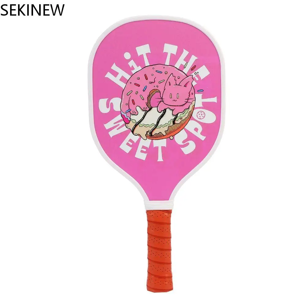 

Wooden Pickleball Paddles Ribbed Handle Non-Slip Pickle Ball Racket Lightweight Beginner Pickleball Training Equipment Gifts