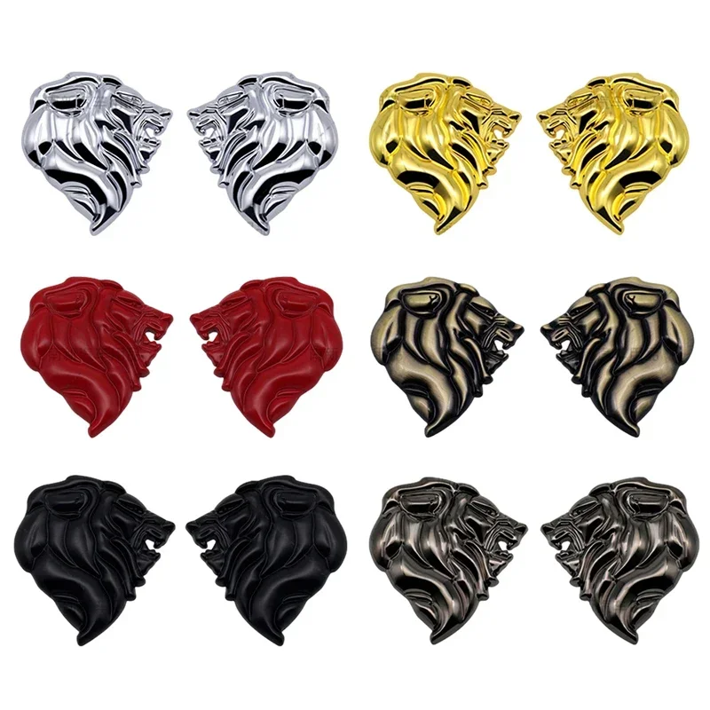 Car Lion Head Metal Sticker Rear Trunk Badge Emblem for Peugeot 406 405 205 3008 206 5008 308 208 408 508 407 107 307