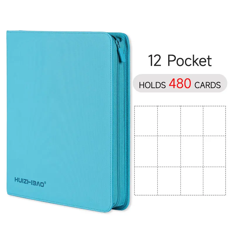 9/12 Pocket Rits Card Binder, Trading card album, Duurzame Side Loading Card voor mtg tcg voor pokemon voor yugioh voor voetbal