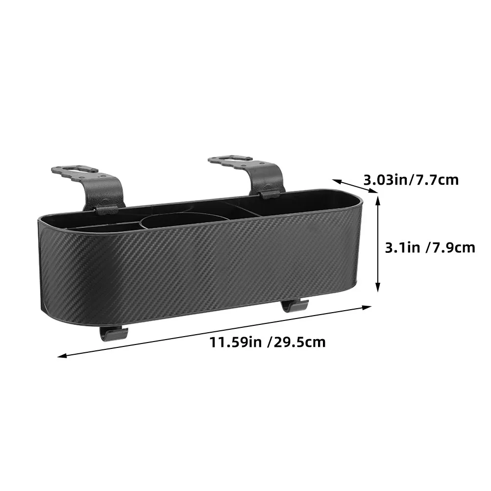Car Backseat Organizer Hanging Type Large Capacity Sturdy ABS Material Space Saving Design for Cups Tissues Documents Car