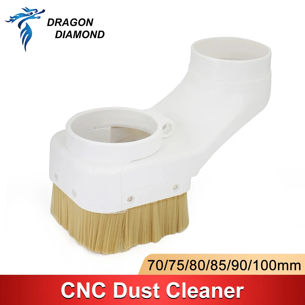 

CNC-Spindle Dust Shoe Collector 70mm 75mm 80mm 85mm 90mm 100mm Dust Boot Cleaner for Spindle Motor Router Machine Cover