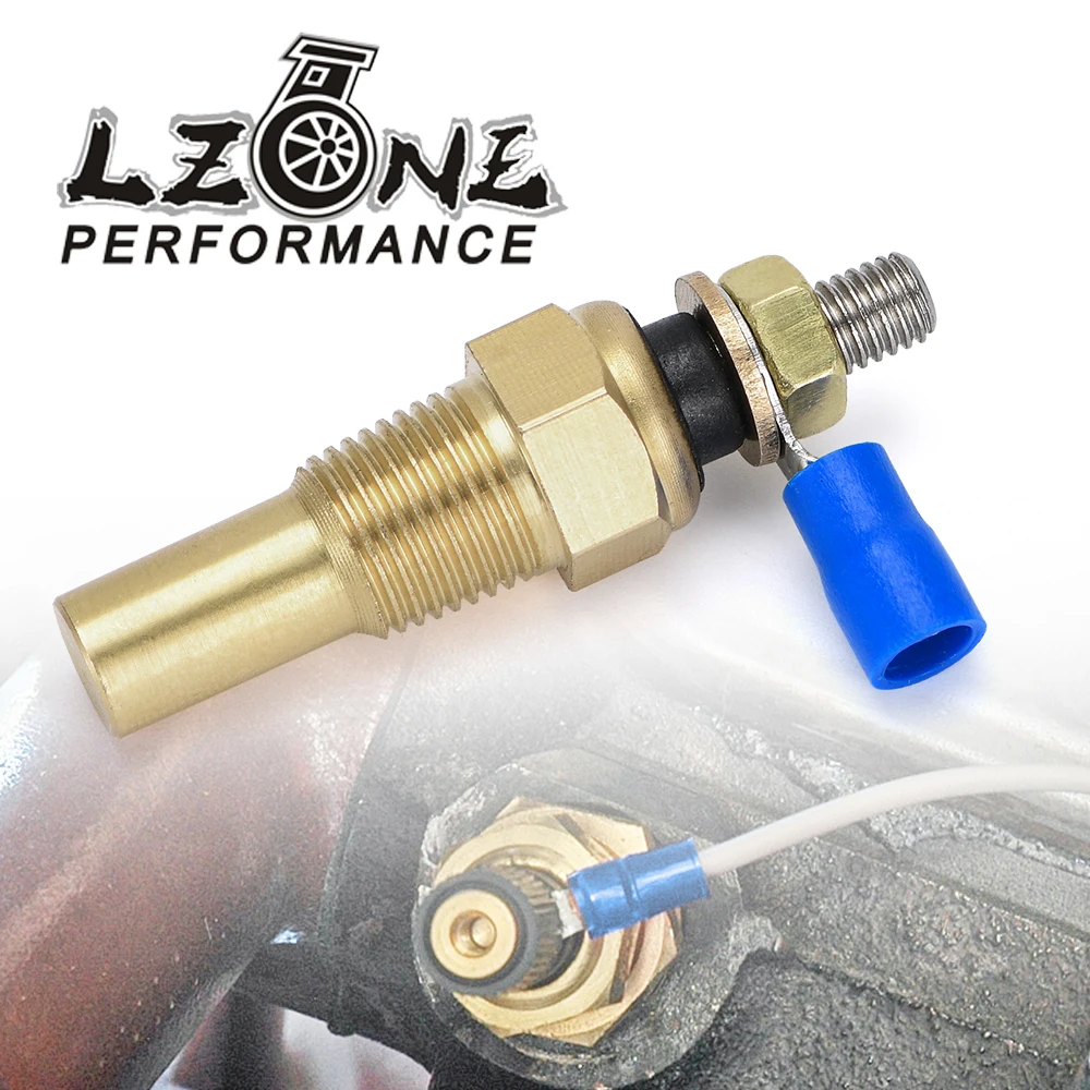 LZONE - 12V 1/8 NPT Samochód wyścigowy Czujnik temperatury oleju Czujnik temperatury wody Czujnik temperatury wody Czujnik wskaźnika JR-TSU01