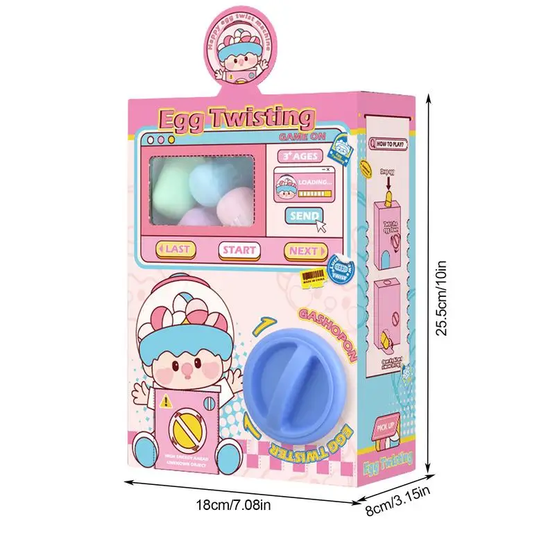 Egg Claw Machine Lightweight Vending Machine Twist Egg Multifunctional Classroom Educational Toys Christmas Egg Dispenser Toy