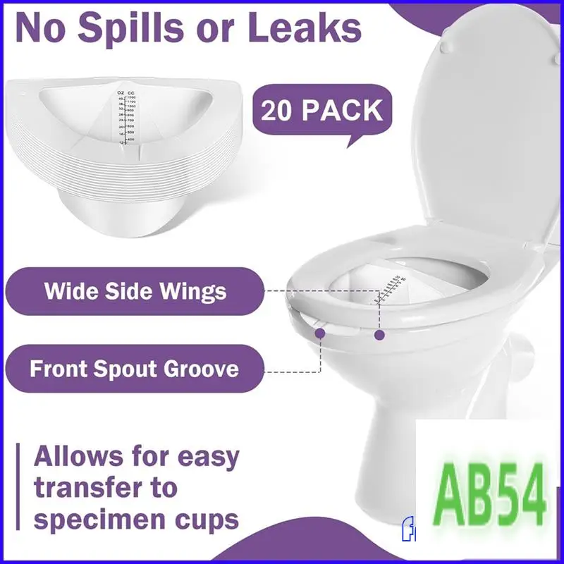 

SB-20Pcs Urine Hats For Toilets,Urine Collection Hats Urine Cups Pee Cup Urine Sample Cup Containers For Women,40Oz/ 1200Cc