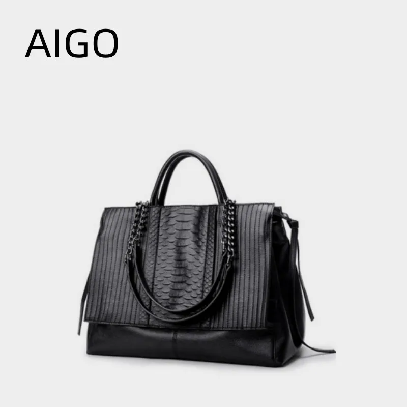 AIGO Luxury Women Handbag Underarm Large Capacity Chain Bag Women\'s Shoulder Bag bolsos carteras para mujeres сумка женская