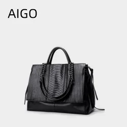 AIGO Luxury Women Handbag Underarm Large Capacity Chain Bag Women's Shoulder Bag bolsos carteras para mujeres сумка женская