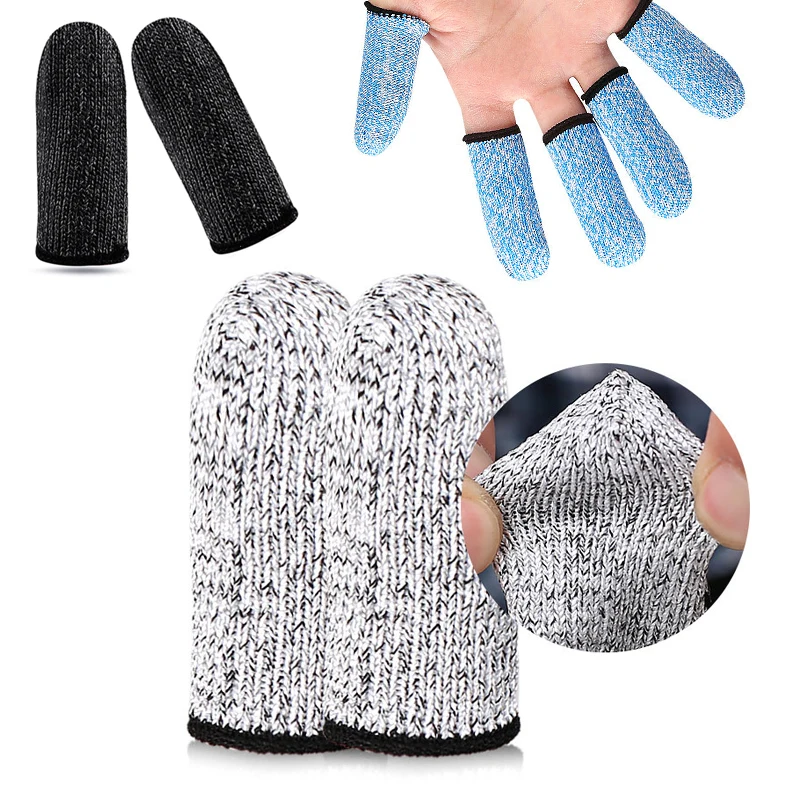 Guantes de seguridad resistentes a Cortes, cubiertas para dedos, cocina, jardinería, corte antiarañazos, cuchillo para pulgar, protector de dedos,