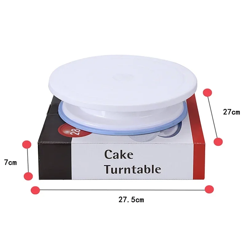 

10 Inch Cake Turntable Rotating Anti-skid Round Decorating Mold Tools Cake Rotary Table Kitchen DIY Pan Baking Tools Accessories
