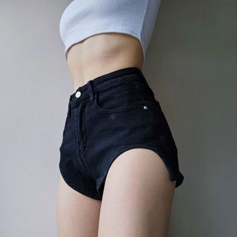 

New In Female Short Jeans Pants Skinny Elasticty Booty Tight Women's Denim Shorts Hot Outfits Stretchy Cheap XXL Korean Style XL