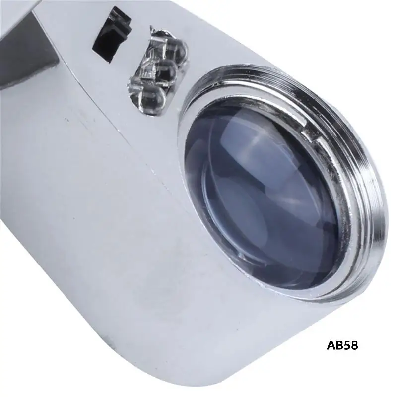 

3Pcs 40X LED Pocket Magnifier Jeweller Eye Glass Loop Lens Magnifying Loupe UV Light