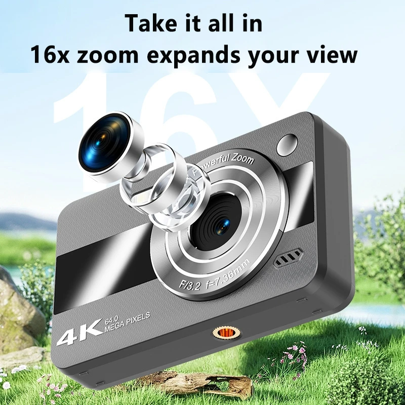 CCD Student Card Digital Camera Af Autofocus 2.4-inch High-definition Display Screen 64 Million Pixels