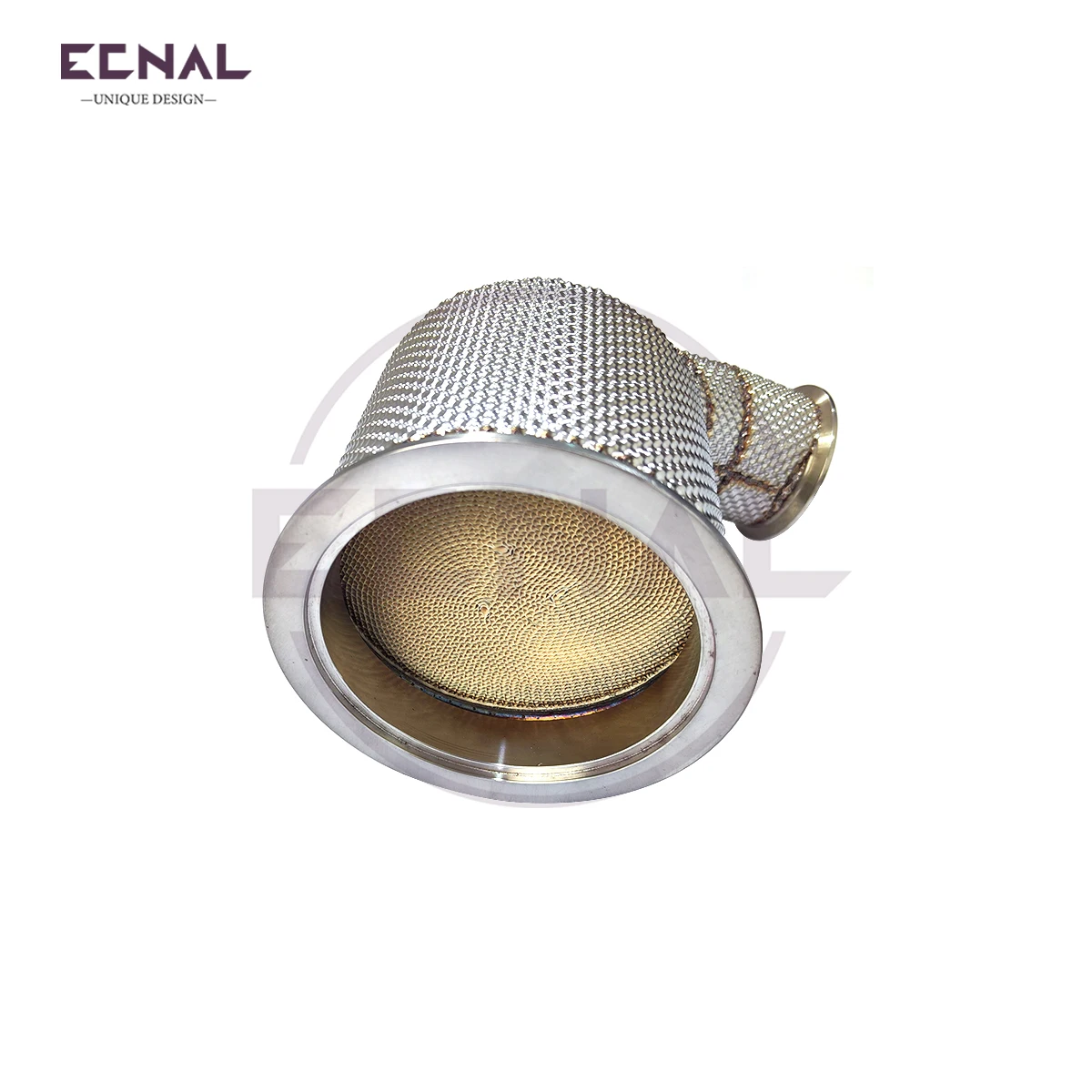 

Ecnal Exhaust for 2019-2023 Porsche Panamera 971 2.9T with Opf No Engine Light Insulated Stainless Steel Exhaust Downpipe