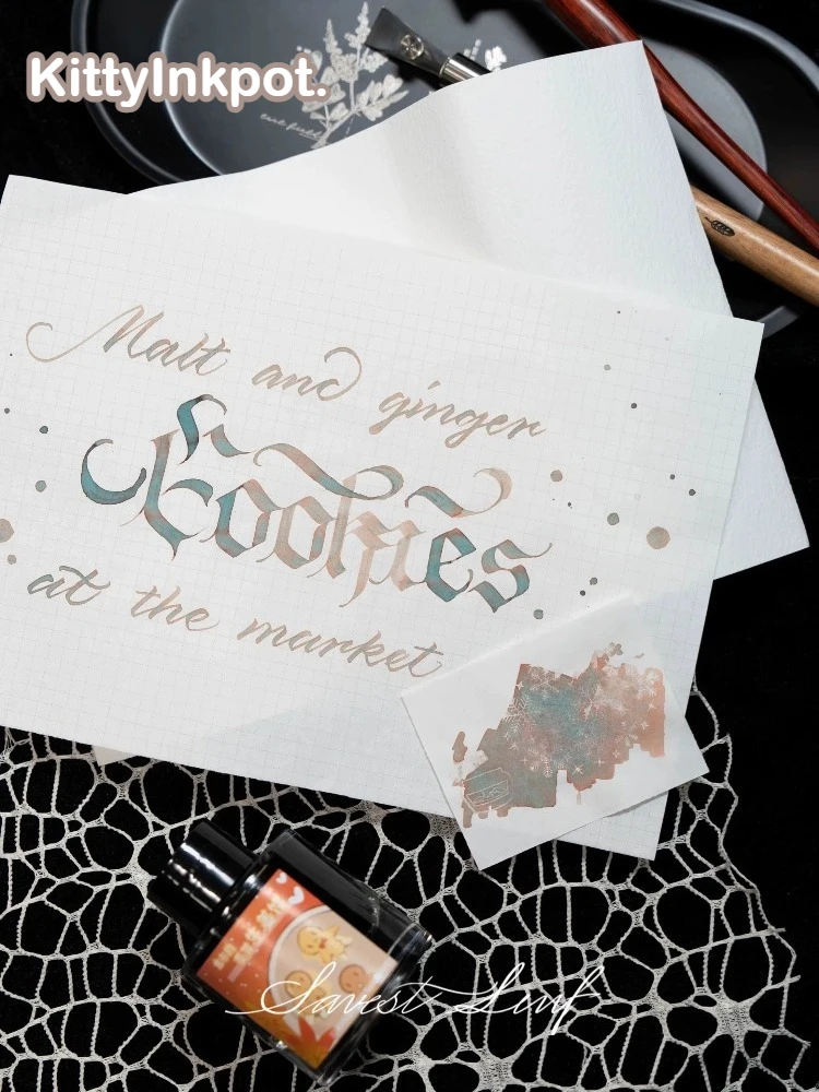 

Чернила для перьевых ручек KittyInkpot, 52 цвета, 35 мл, блестящие, безуглеродные, для ручек-кистей, художественные принадлежности, канцелярские товары для JINHAO Hongdian