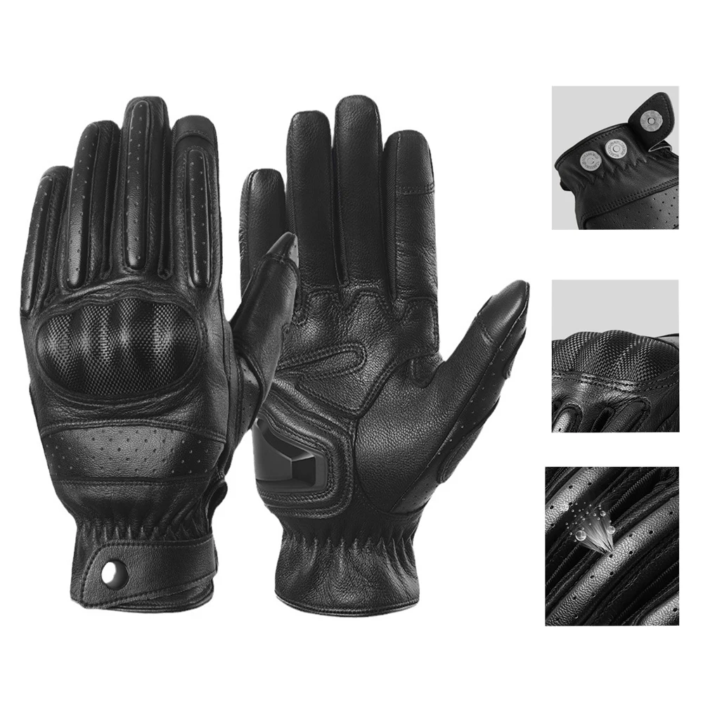

Мотоциклетные кожаные перчатки для мужчин и женщин, термоперчатки для мотокросса, велосипедные летние зимние Mtb, байкерские перчатки с полным пальцем для вождения