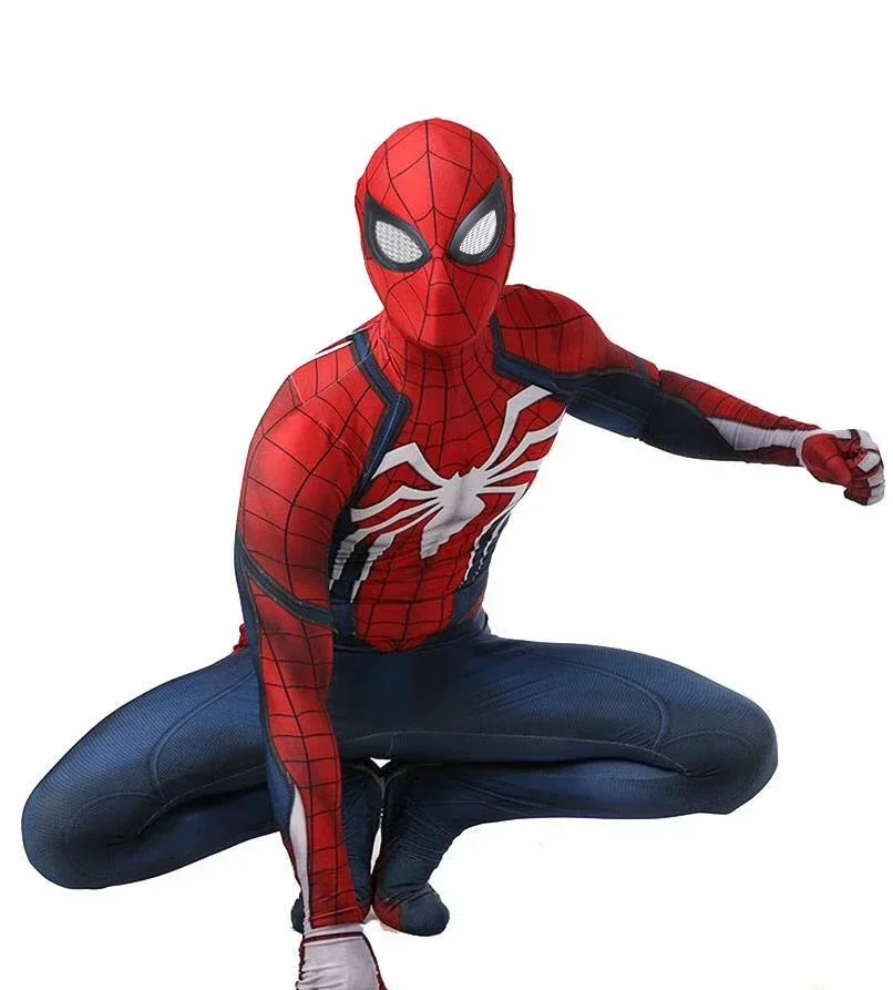 PS4 insonniac Spiderman Cosplay supereroe 3D stampato Spandex Costume PS4 Spiderman Zentai vestito abiti Costume di Halloween adulto