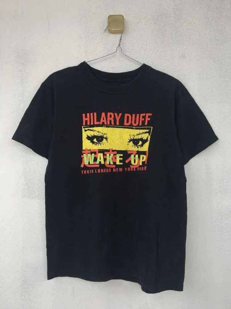 Vintage Hilary Duff Wake up Song Album Most Wanted T-shirt