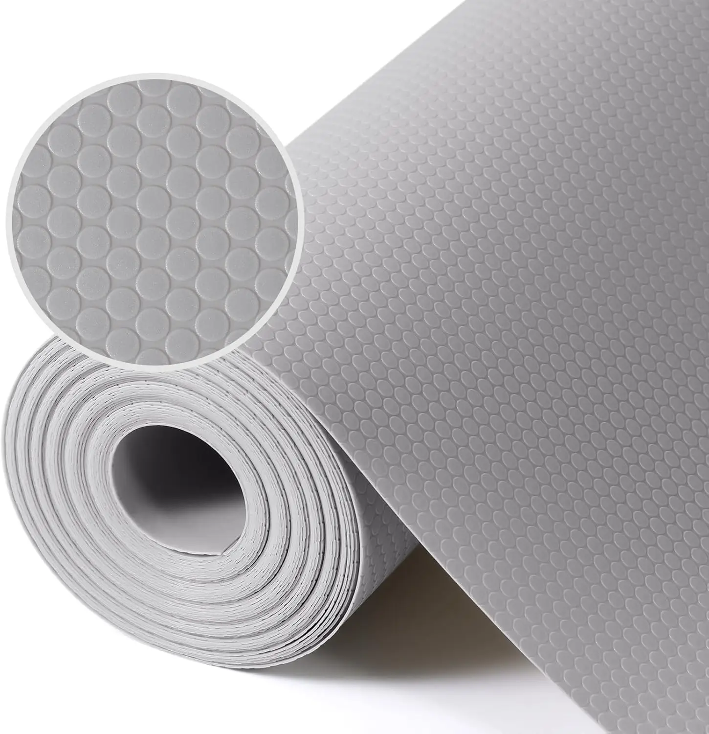 

Light Gray Shelf Liners for Kitchen Cabinets Non Adhesive Drawer Liner for Bathroom Waterproof Refrigerator Liners for Shelves F