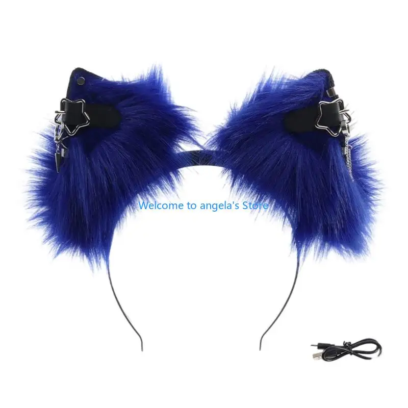 X4YC – casque d'oreille en peluche douce avec Action dynamique, pour enfants adultes